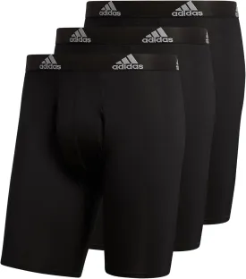 adidas Men's Performance 3-Pack Long Boxer Brief, Underwear Boxer Briefs - 3-Pack Long Men's Underwear Pack