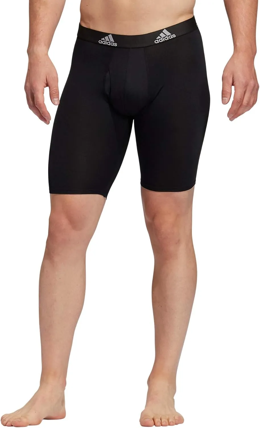 adidas Men's Performance 3-Pack Long Boxer Brief, Underwear Boxer Briefs - 3-Pack Long Men's Underwear Pack