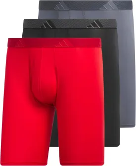adidas Men's Performance 3-Pack Long Boxer Brief, Underwear Boxer Briefs - 3-Pack Long Men's Underwear Pack