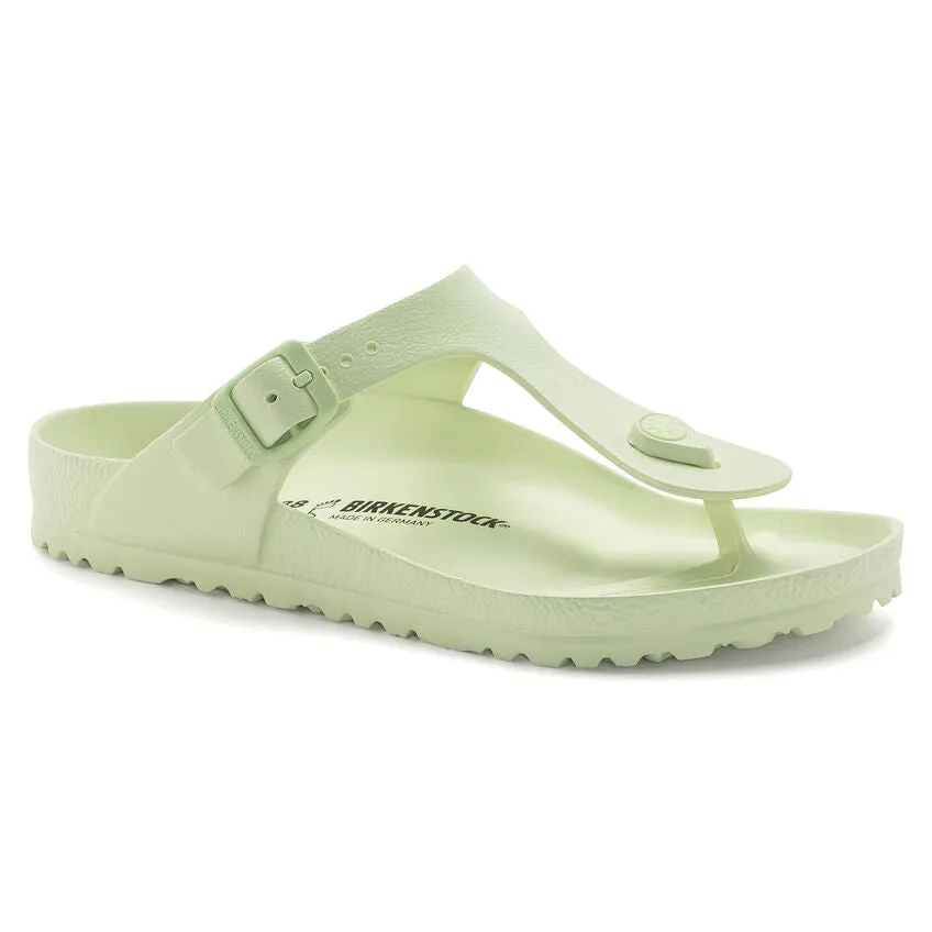 Birkenstock Gizeh Essentials EVA in Surf Green, Faded Lime & White