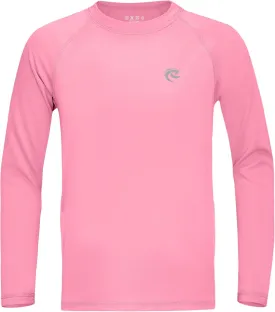 Boys UPF 50  Swim Shirt Long Sleeve, 1 or 2 Pack UV Sun Protection Rash Guard, Youth Kids SPF Water Shirts for Beach Surf