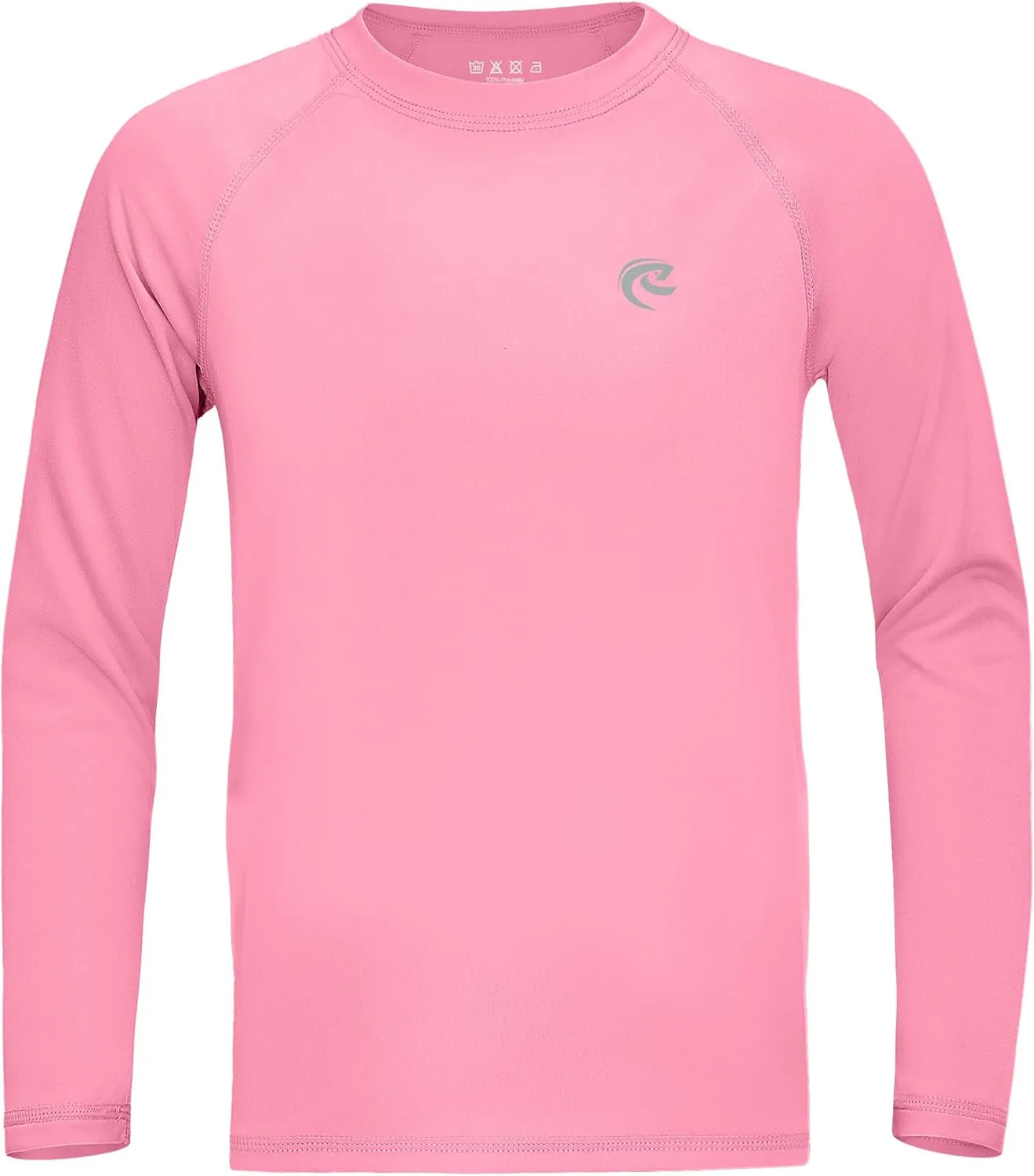 Boys UPF 50  Swim Shirt Long Sleeve, 1 or 2 Pack UV Sun Protection Rash Guard, Youth Kids SPF Water Shirts for Beach Surf