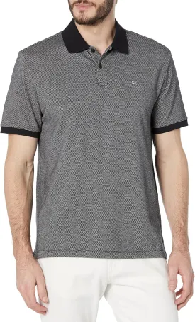 Calvin Klein Men's Jacquard Refined Polo