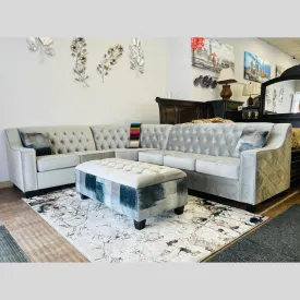 Comfortable Modern Fabric Sectional- Chatham