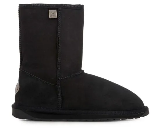 EMU Australia Women's Platinum Stinger Slim Low Sheepskin Boot Black