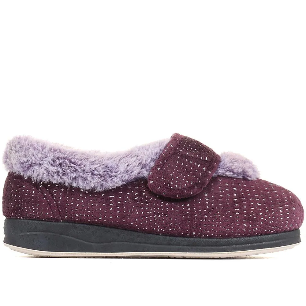 Extra Wide Fit Cosy Slippers - CELENE / 322 481