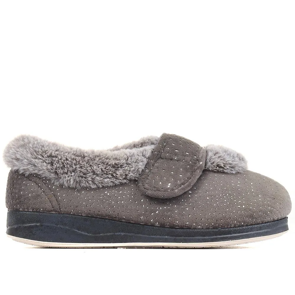 Extra Wide Fit Cosy Slippers - CELENE / 322 481