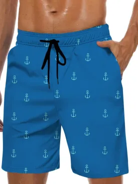 Men's Swim Trunks Hawaiian Bathing Mesh Lining Suit Swimsuits Beach Shorts with Pockets