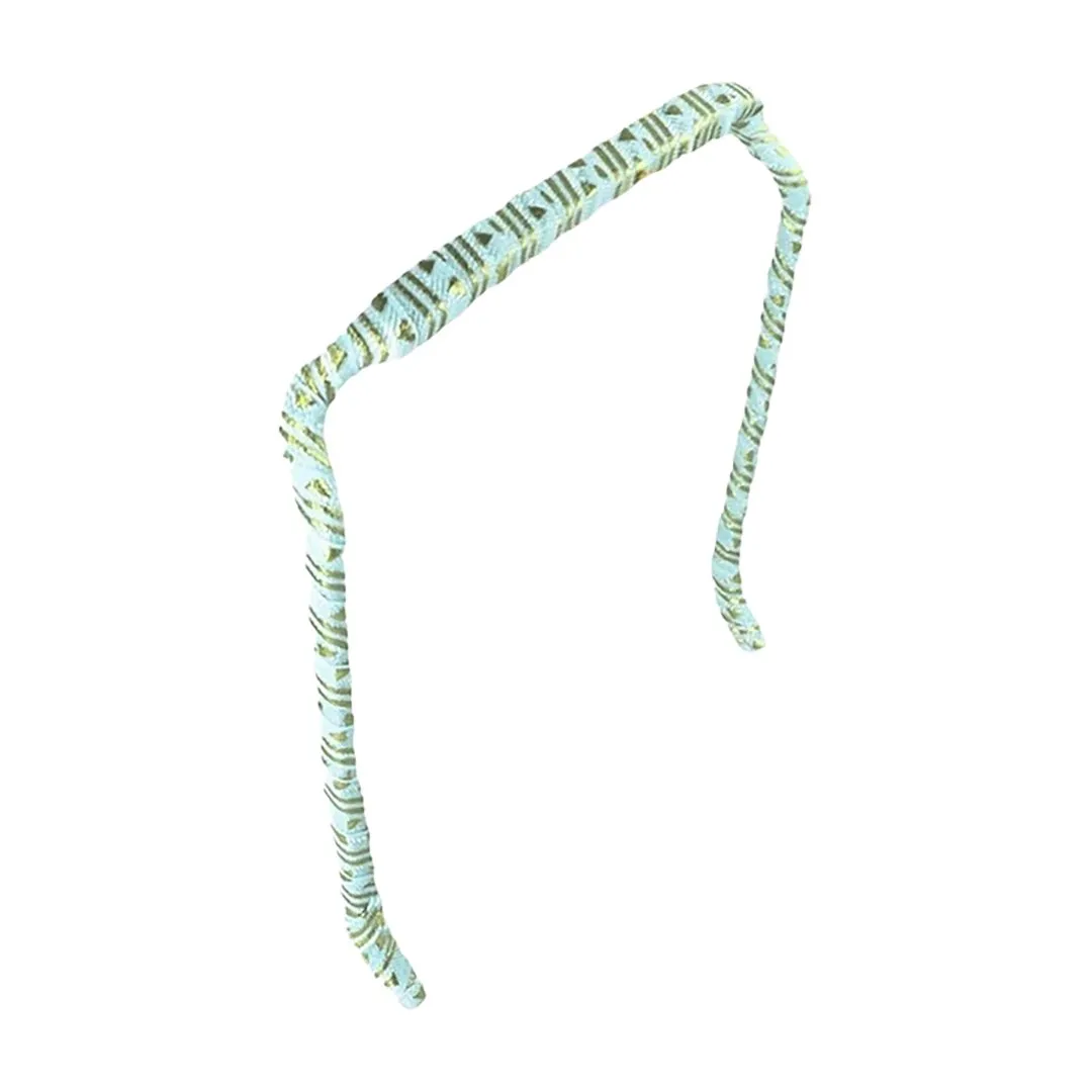 Mint Gold Aztec Headband