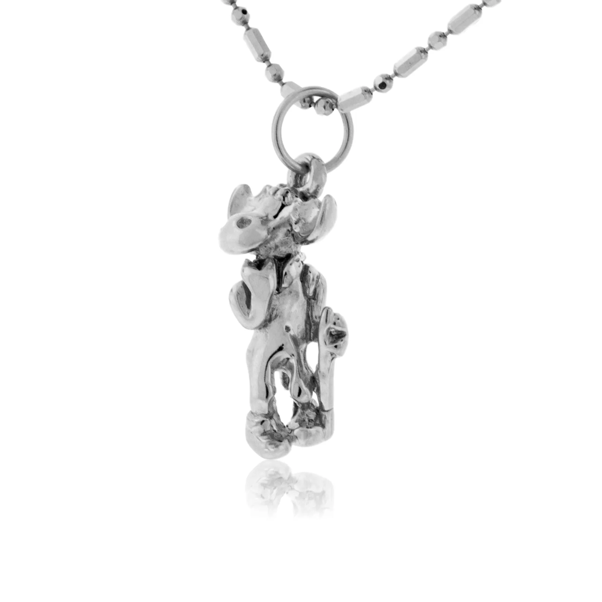 Moose Hiking Charm