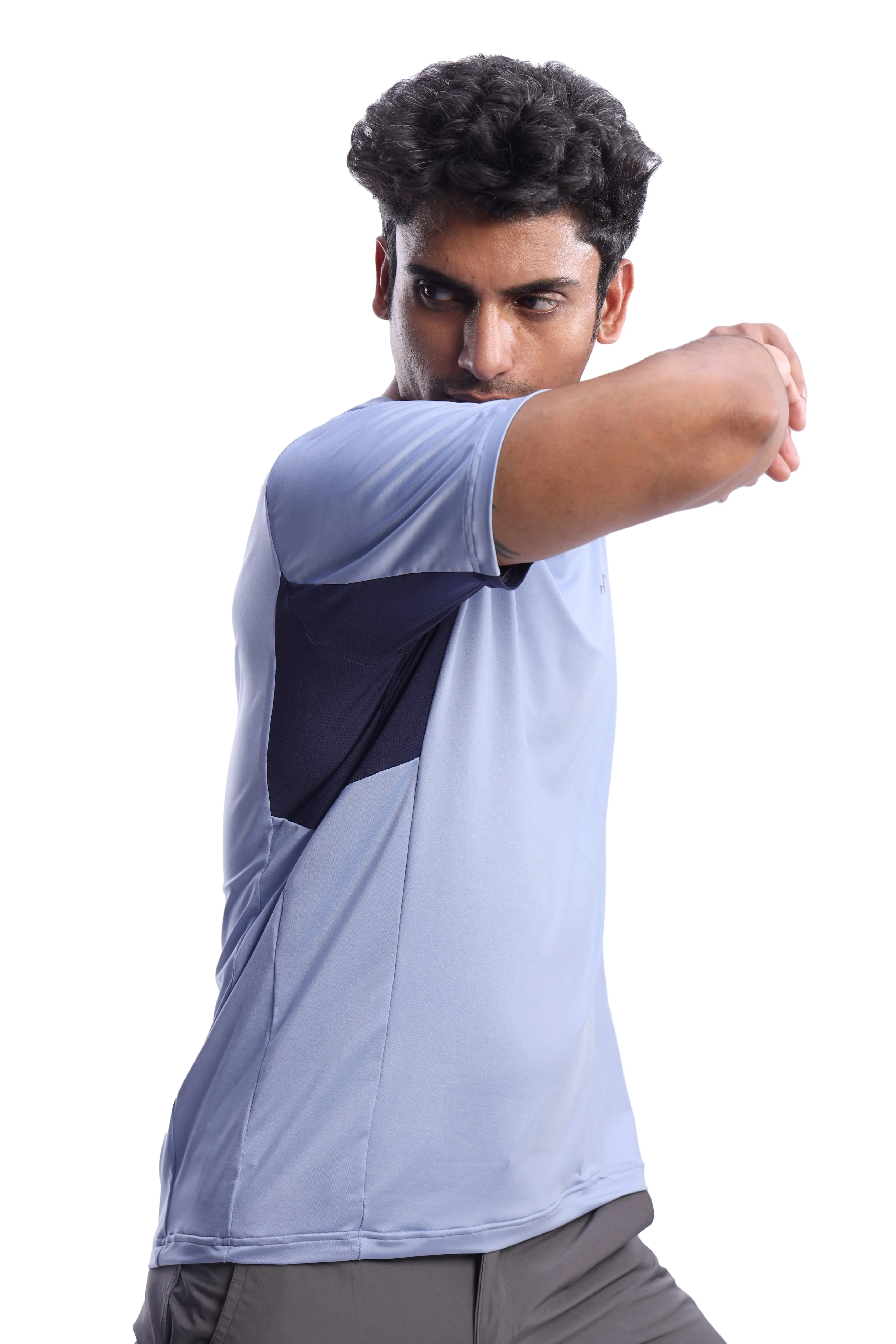 Outdoor Sportswear T-Shirt for Hiking, Running and Gyming | Blue