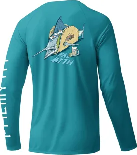 Palmyth Fishing Shirts for Men Long Sleeve UPF 50  Sun Protection UV T Shirt Tee