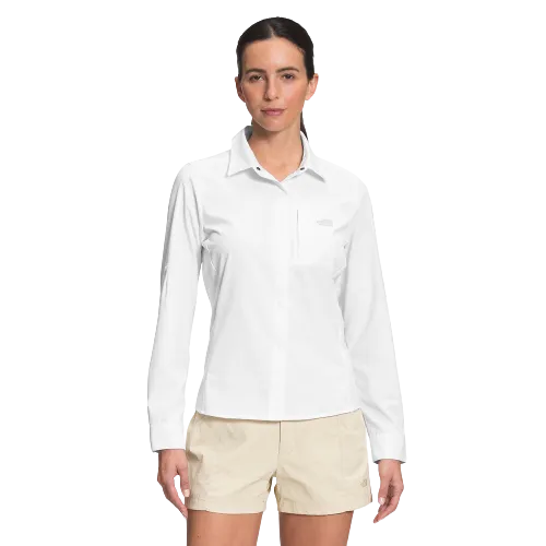The North Face First Trail UPF Long Sleeve Womens TNF White