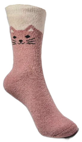 VERA TUCCI CAT DESIGN WOMEN'S THERMAL WINTER SOCKS RMD2305-85-01 NEW FOR AW23!