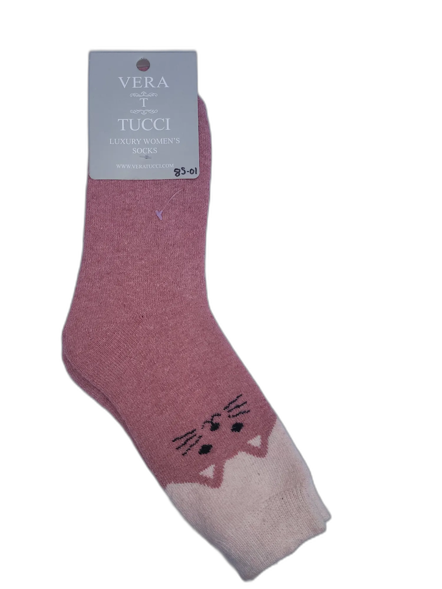 VERA TUCCI CAT DESIGN WOMEN'S THERMAL WINTER SOCKS RMD2305-85-01 NEW FOR AW23!