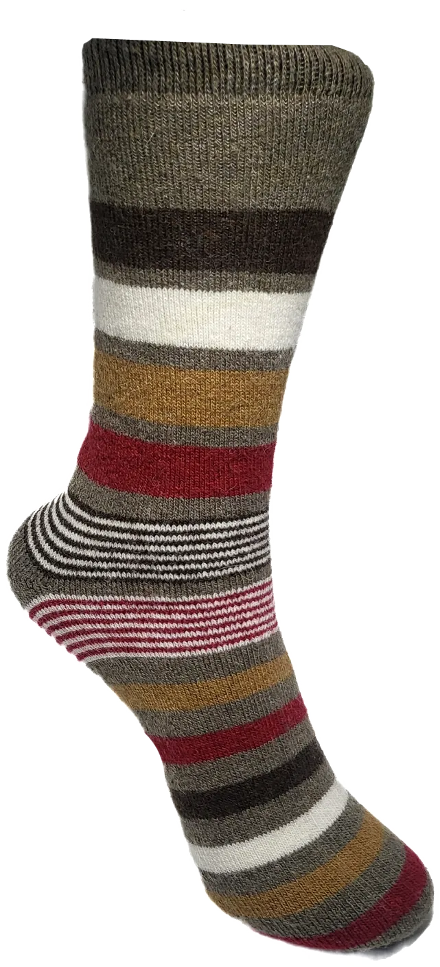 VERA TUCCI STRIPE PATTERN MEN'S THERMAL WINTER SOCKS RMD2305-89-05 NEW FOR AW23!