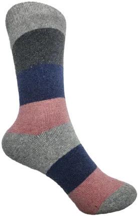VERA TUCCI WOMEN'S WINTER STRIPE THERMAL SOCKS RMD2305-88-01 NEW FOR AW23!